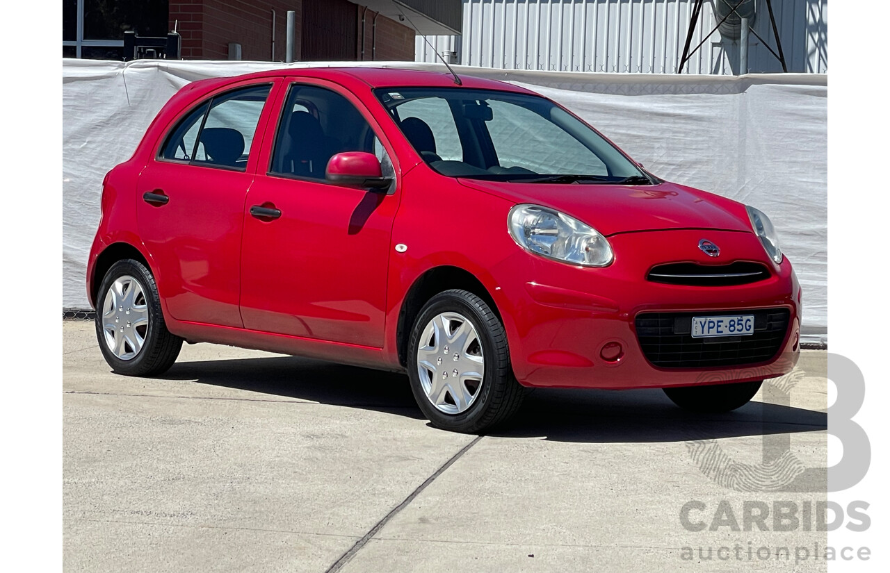 5/2012 Nissan Micra ST K13 5d Hatchback Red 1.2L