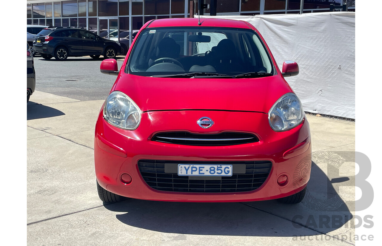 5/2012 Nissan Micra ST K13 5d Hatchback Red 1.2L
