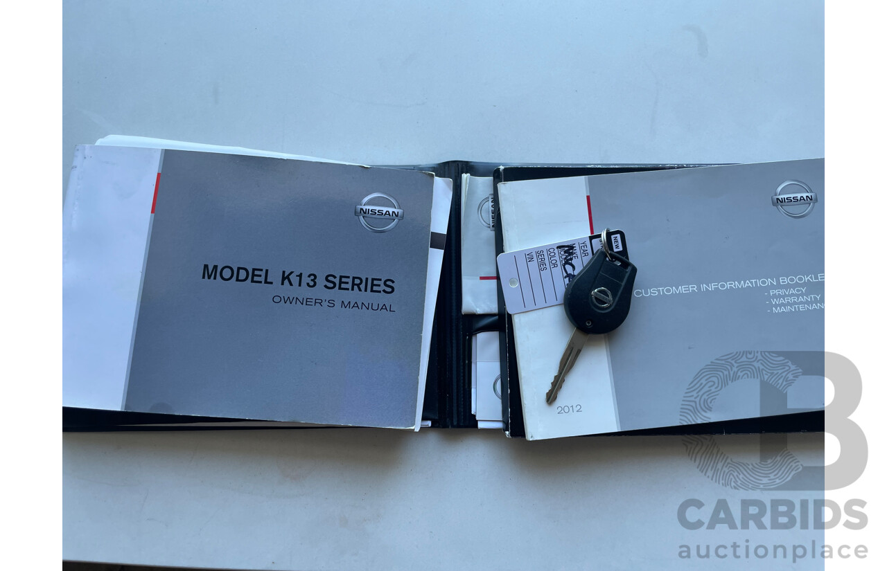 5/2012 Nissan Micra ST K13 5d Hatchback Red 1.2L