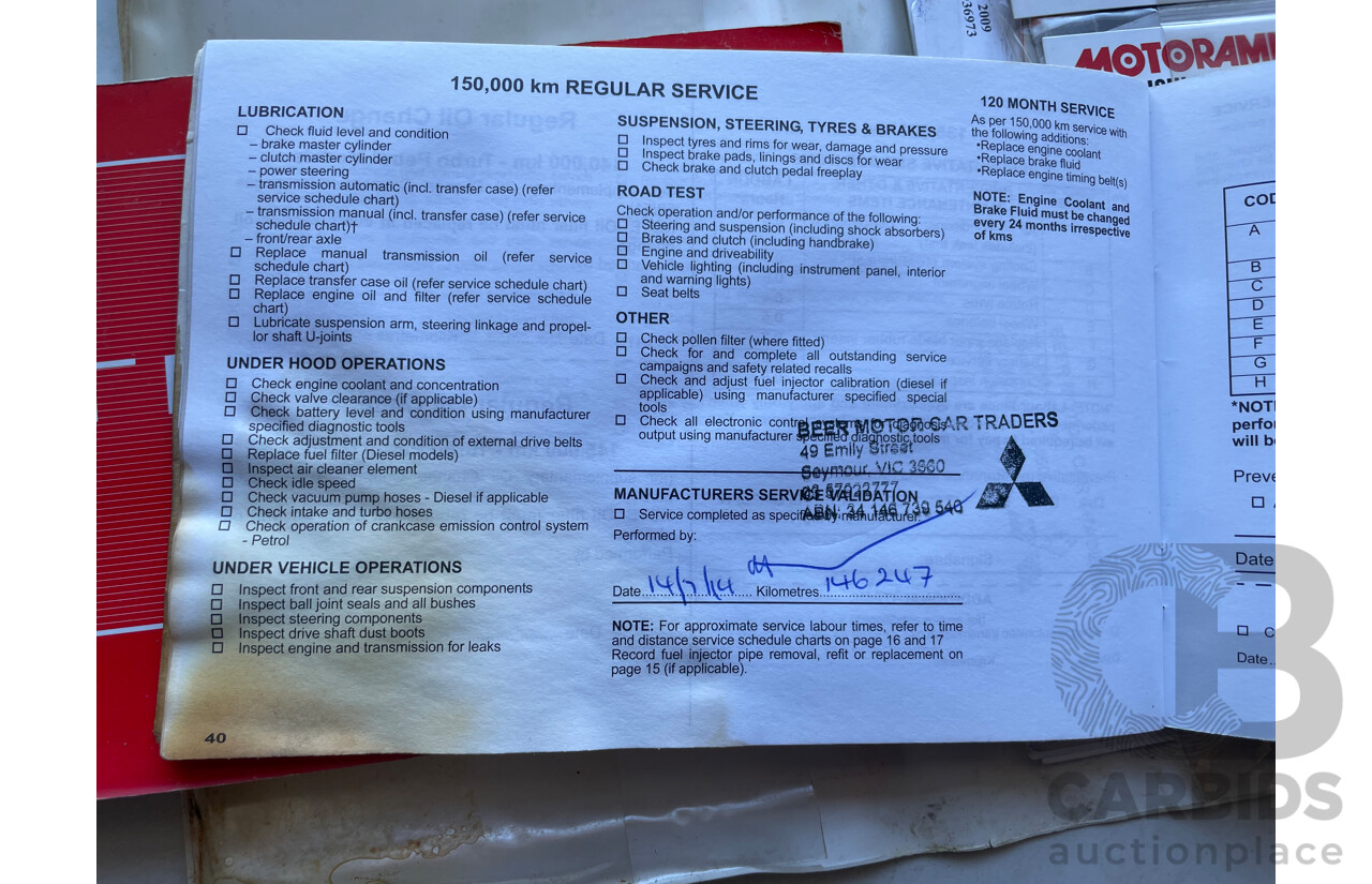 9/2009 Mitsubishi Triton GLX MN MY10 Double Cab Utility White 2.5L