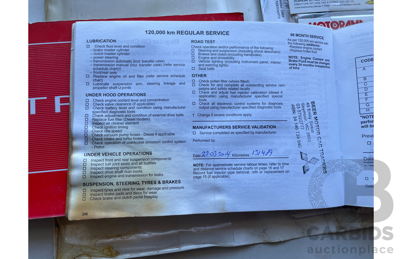 9/2009 Mitsubishi Triton GLX MN MY10 Double Cab Utility White 2.5L