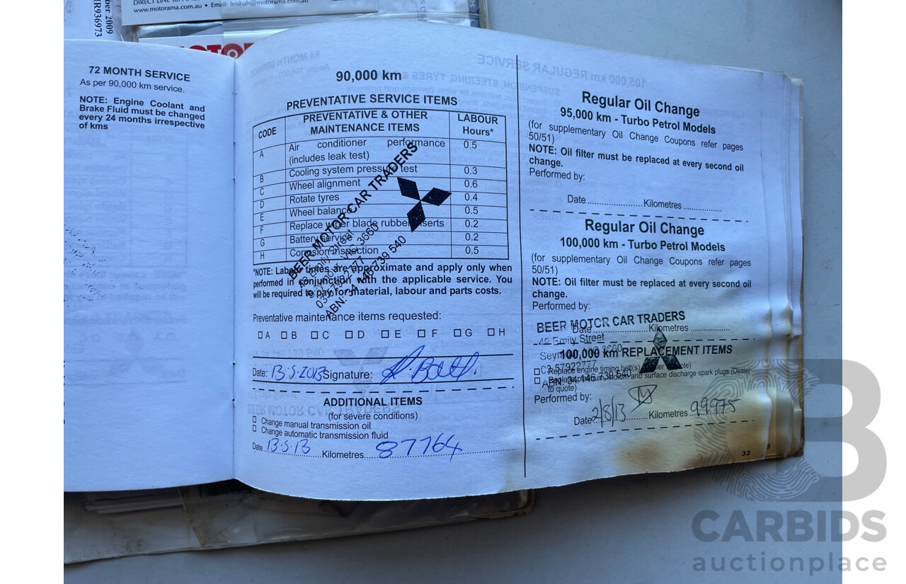 9/2009 Mitsubishi Triton GLX MN MY10 Double Cab Utility White 2.5L