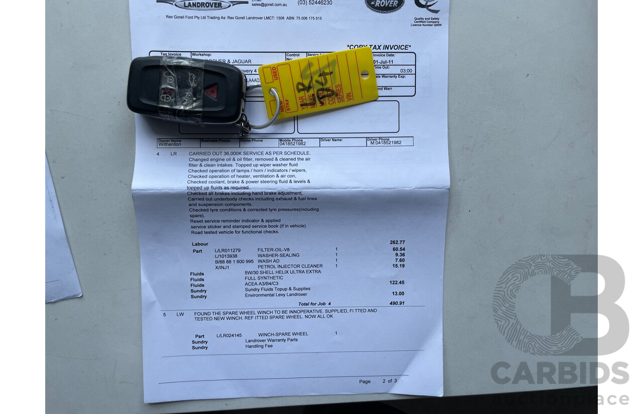 12/09 Land Rover Discovery 4 5.0 V8 4x4 MY10 4D Wagon Black 5.0L