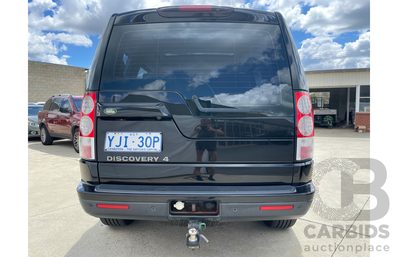 12/09 Land Rover Discovery 4 5.0 V8 4x4 MY10 4D Wagon Black 5.0L