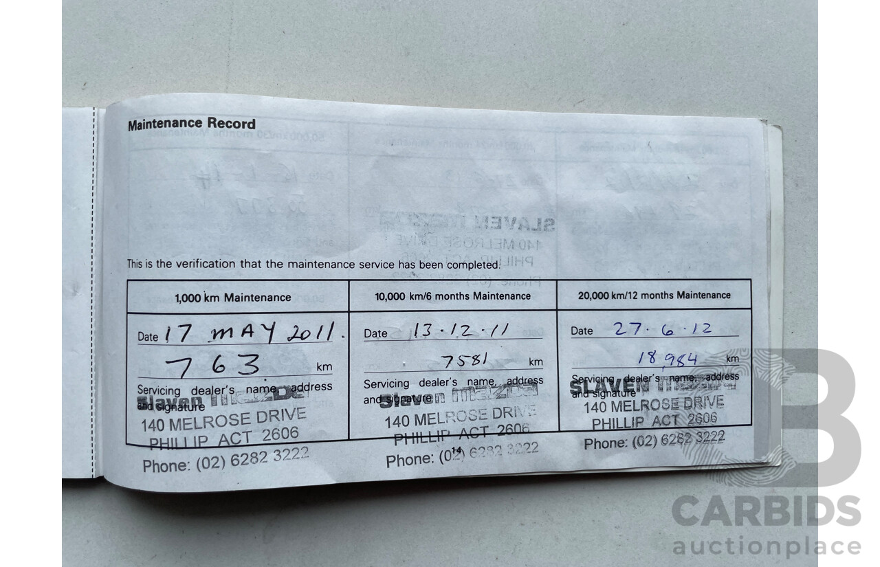 01/11 Mazda Cx-9 GRAND TOURING 4x4 10 UPGRADE 4D Wagon White 3.7L