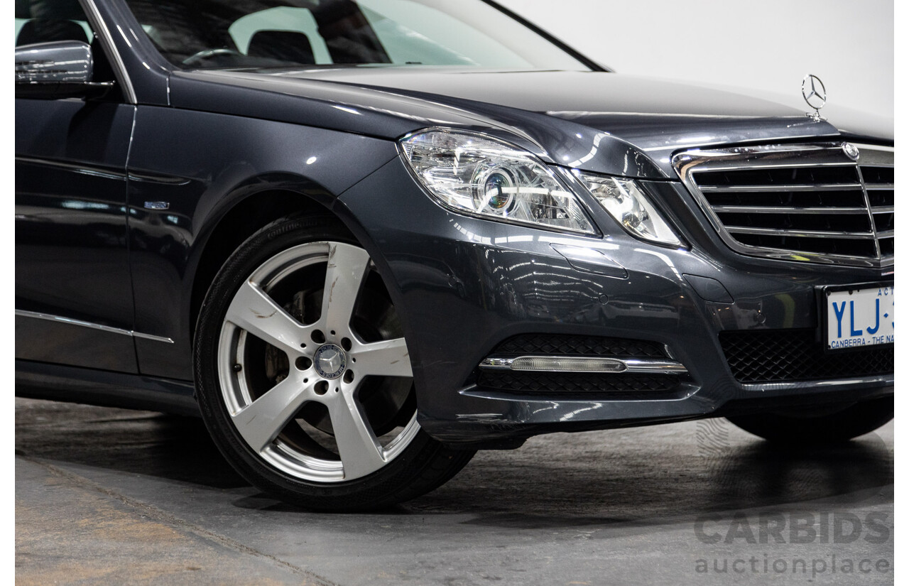 06/2011 Mercedes Benz E250 CDI Avantgarde W212 MY11 4D Sedan Tenorite Metallic Grey Turbo Diesel 2.1L