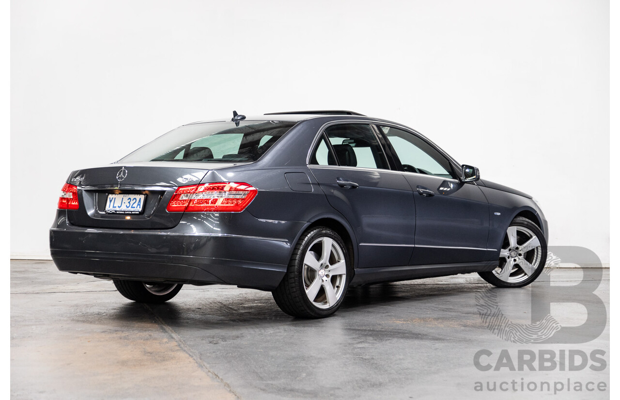 06/2011 Mercedes Benz E250 CDI Avantgarde W212 MY11 4D Sedan Tenorite Metallic Grey Turbo Diesel 2.1L