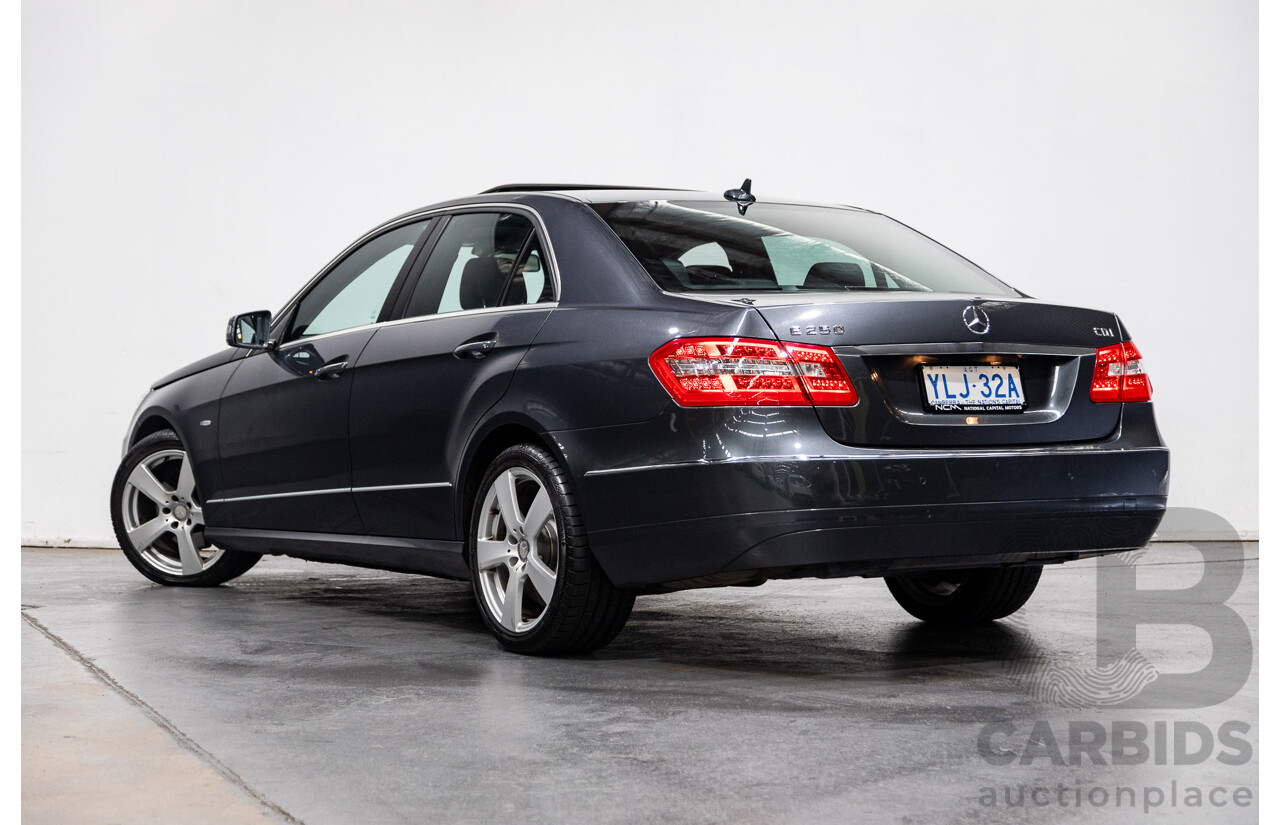 06/2011 Mercedes Benz E250 CDI Avantgarde W212 MY11 4D Sedan Tenorite Metallic Grey Turbo Diesel 2.1L