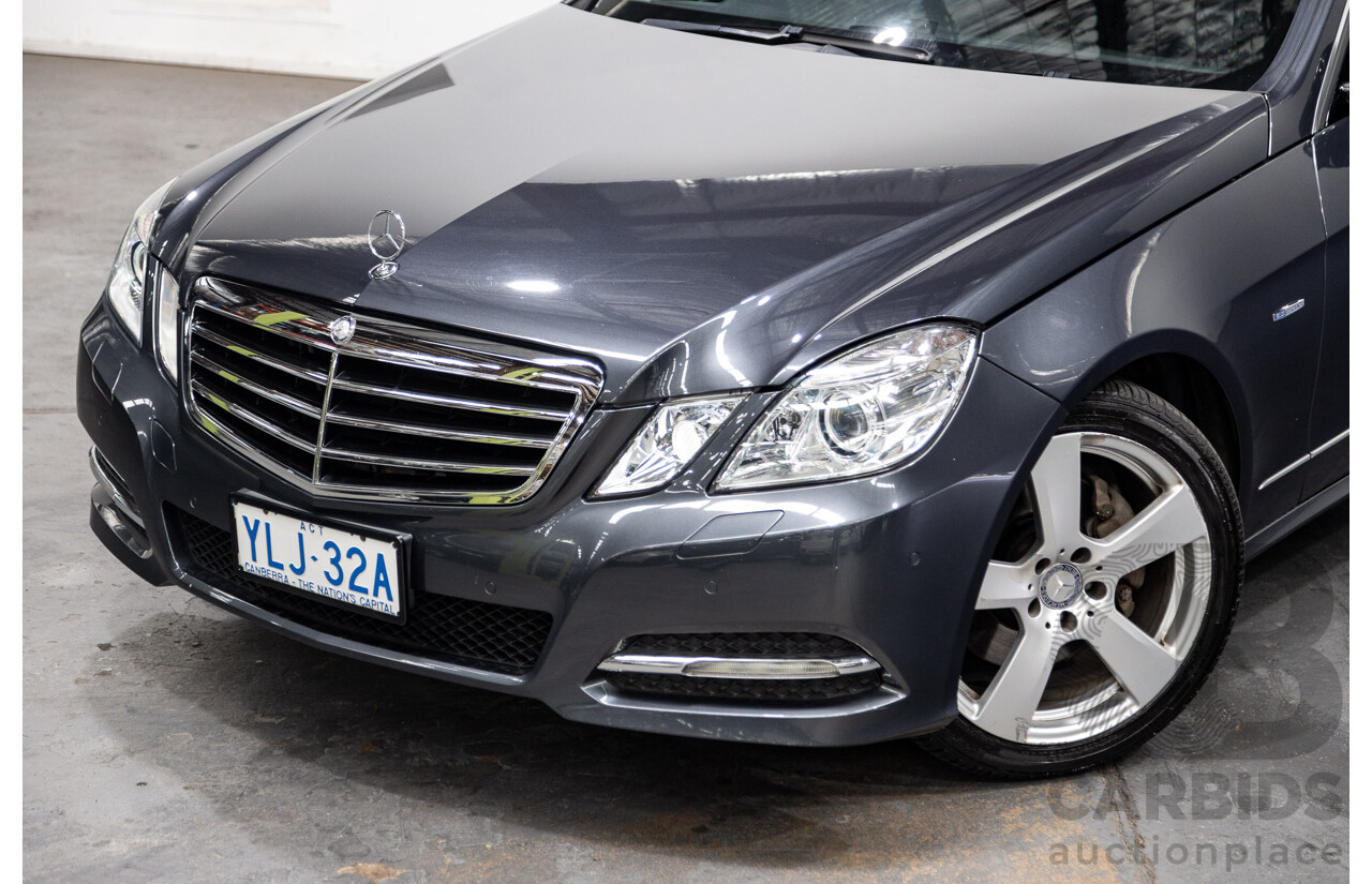 06/2011 Mercedes Benz E250 CDI Avantgarde W212 MY11 4D Sedan Tenorite Metallic Grey Turbo Diesel 2.1L