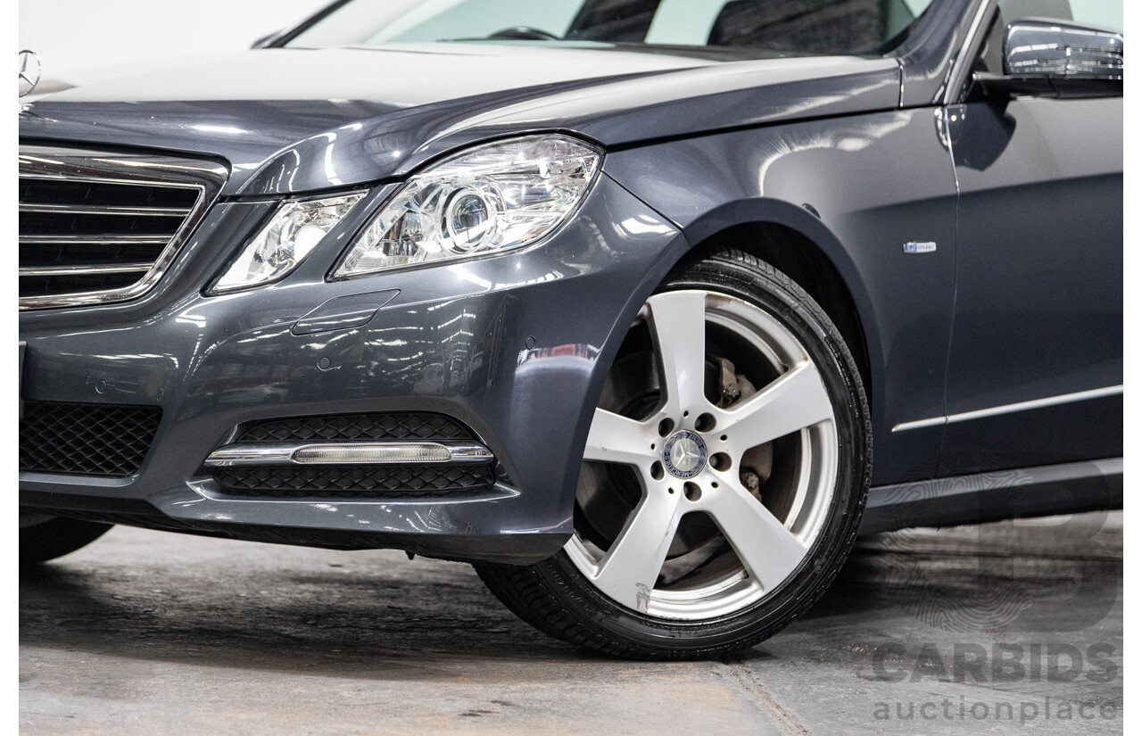 06/2011 Mercedes Benz E250 CDI Avantgarde W212 MY11 4D Sedan Tenorite Metallic Grey Turbo Diesel 2.1L