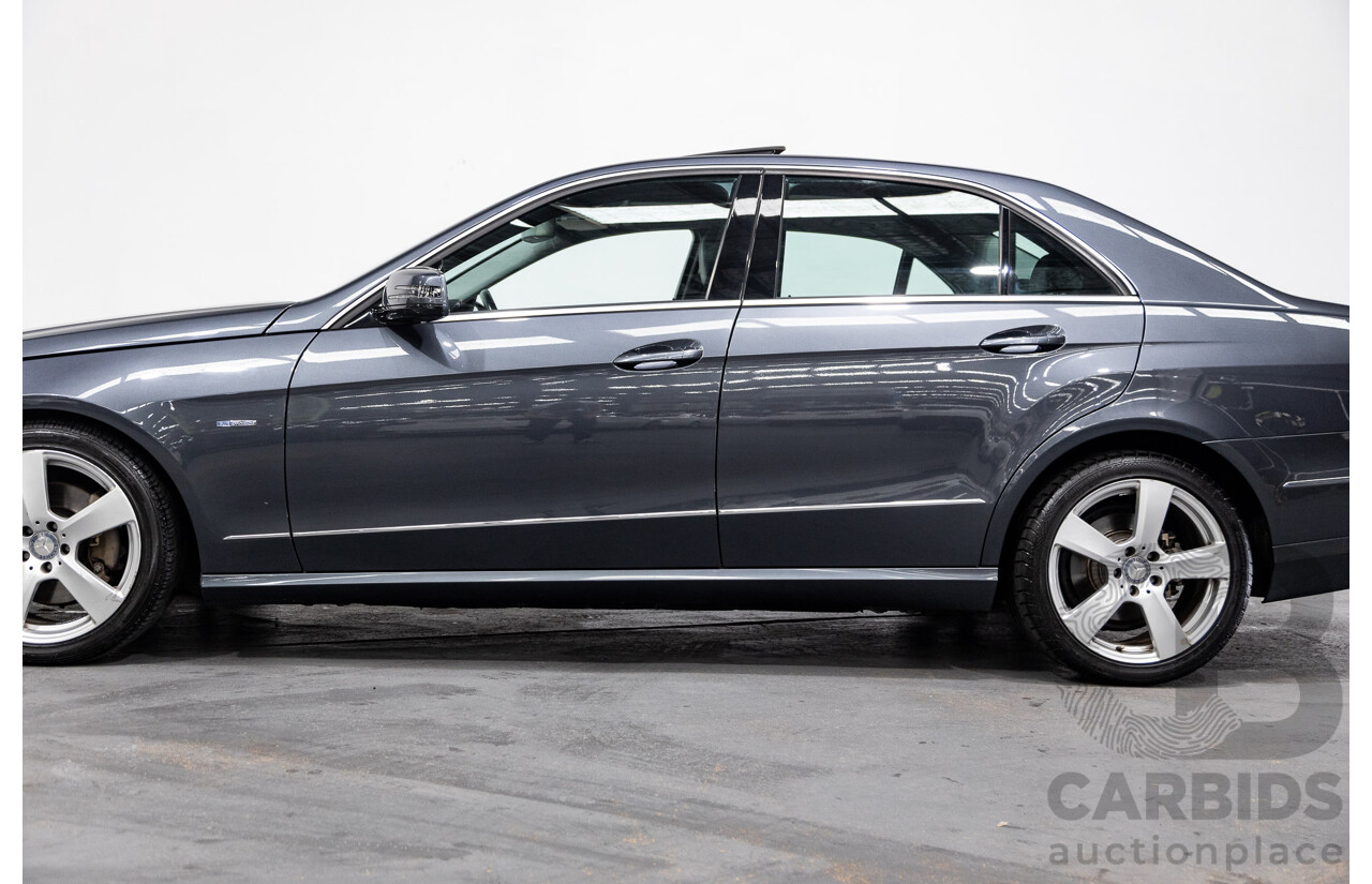 06/2011 Mercedes Benz E250 CDI Avantgarde W212 MY11 4D Sedan Tenorite Metallic Grey Turbo Diesel 2.1L