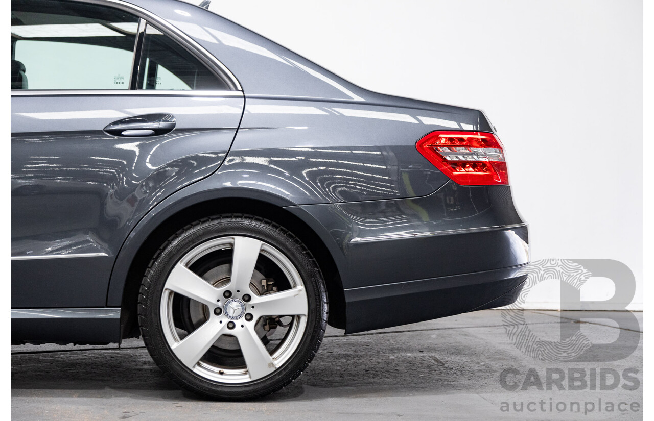 06/2011 Mercedes Benz E250 CDI Avantgarde W212 MY11 4D Sedan Tenorite Metallic Grey Turbo Diesel 2.1L