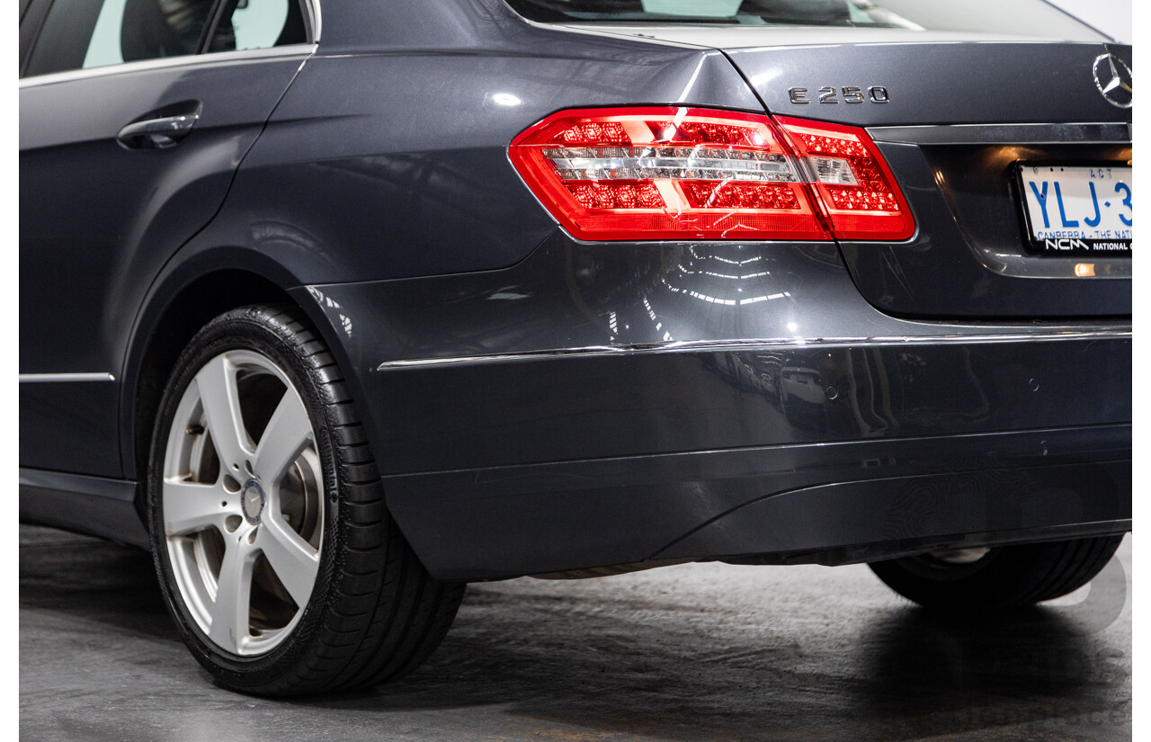 06/2011 Mercedes Benz E250 CDI Avantgarde W212 MY11 4D Sedan Tenorite Metallic Grey Turbo Diesel 2.1L