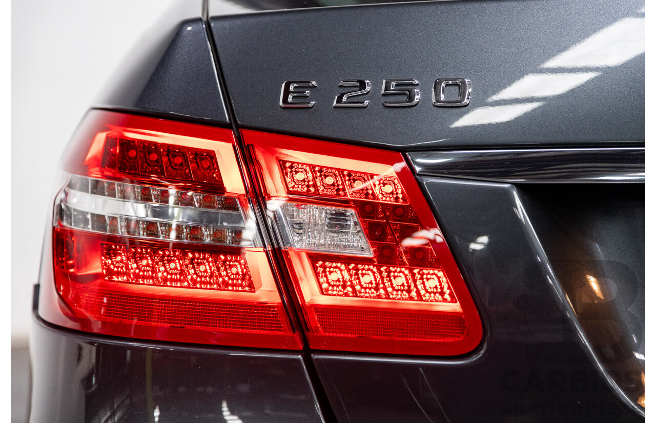 06/2011 Mercedes Benz E250 CDI Avantgarde W212 MY11 4D Sedan Tenorite Metallic Grey Turbo Diesel 2.1L