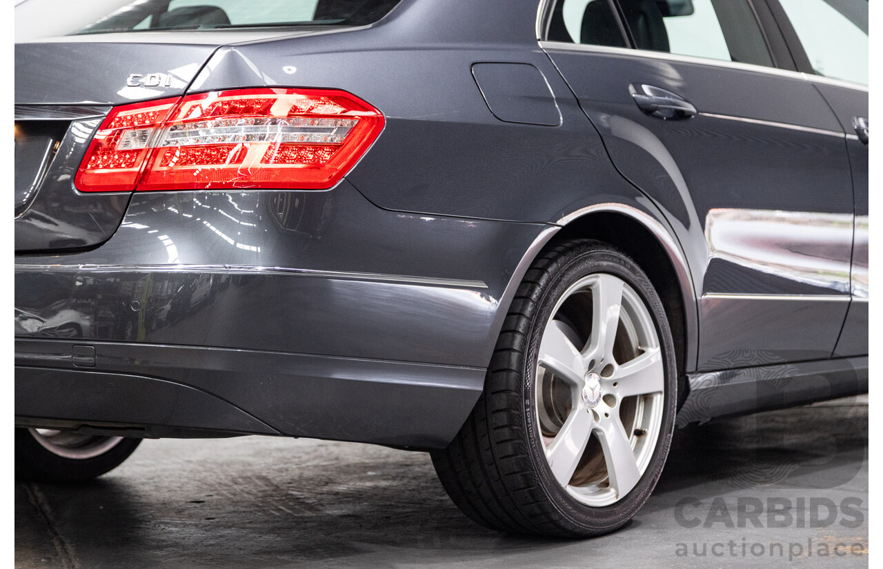 06/2011 Mercedes Benz E250 CDI Avantgarde W212 MY11 4D Sedan Tenorite Metallic Grey Turbo Diesel 2.1L