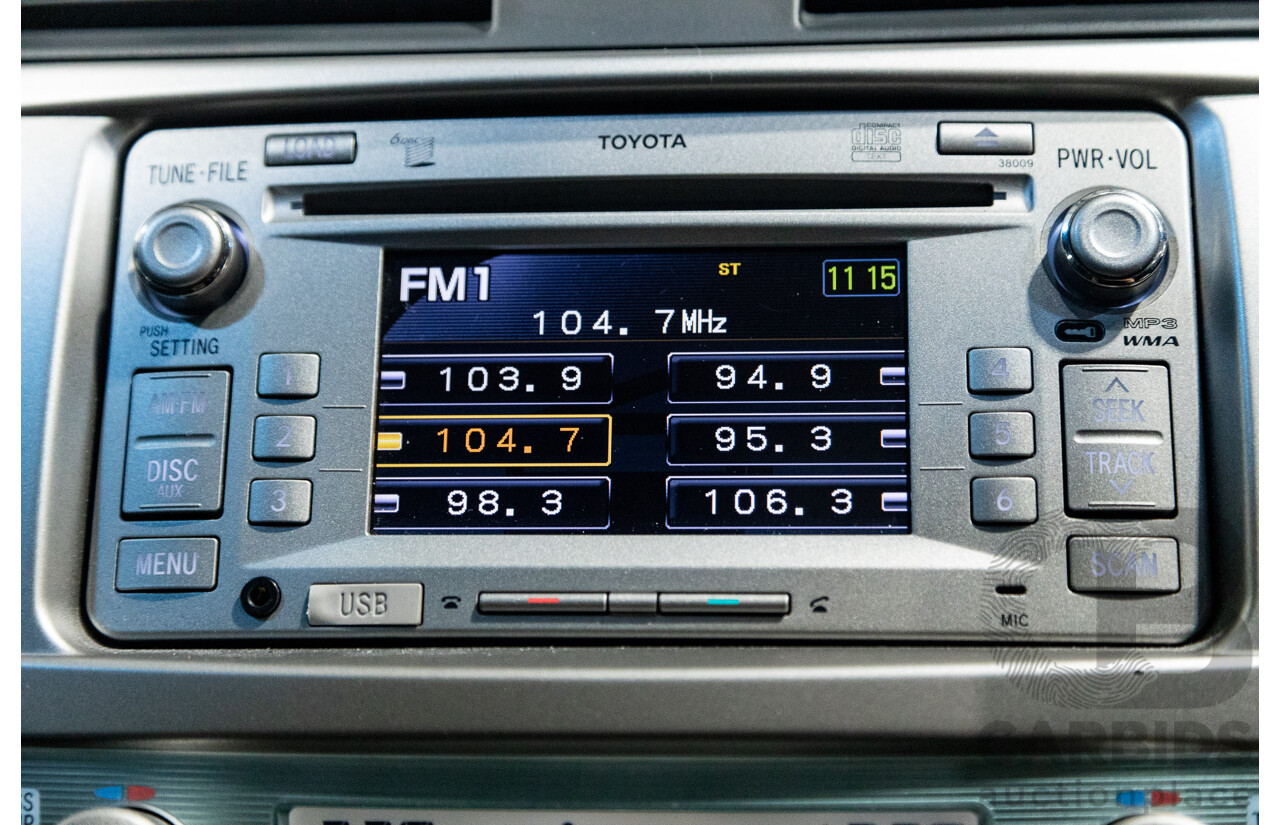 07/2011 Toyota Camry Hybrid AHV40R 4d Sedan White 2.4L