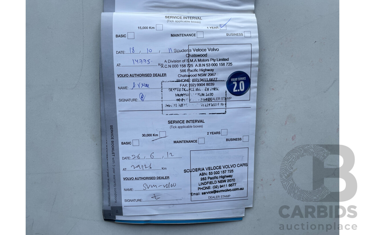 11/10 Volvo Xc90 D5 EXECUTIVE AWD MY11 4D Wagon Red 2.4L