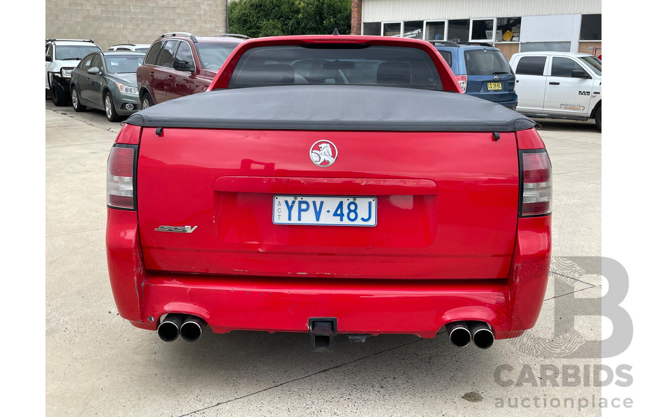  Holden Commodore SS-V RWD VE MY10 Utility Red 6.0L