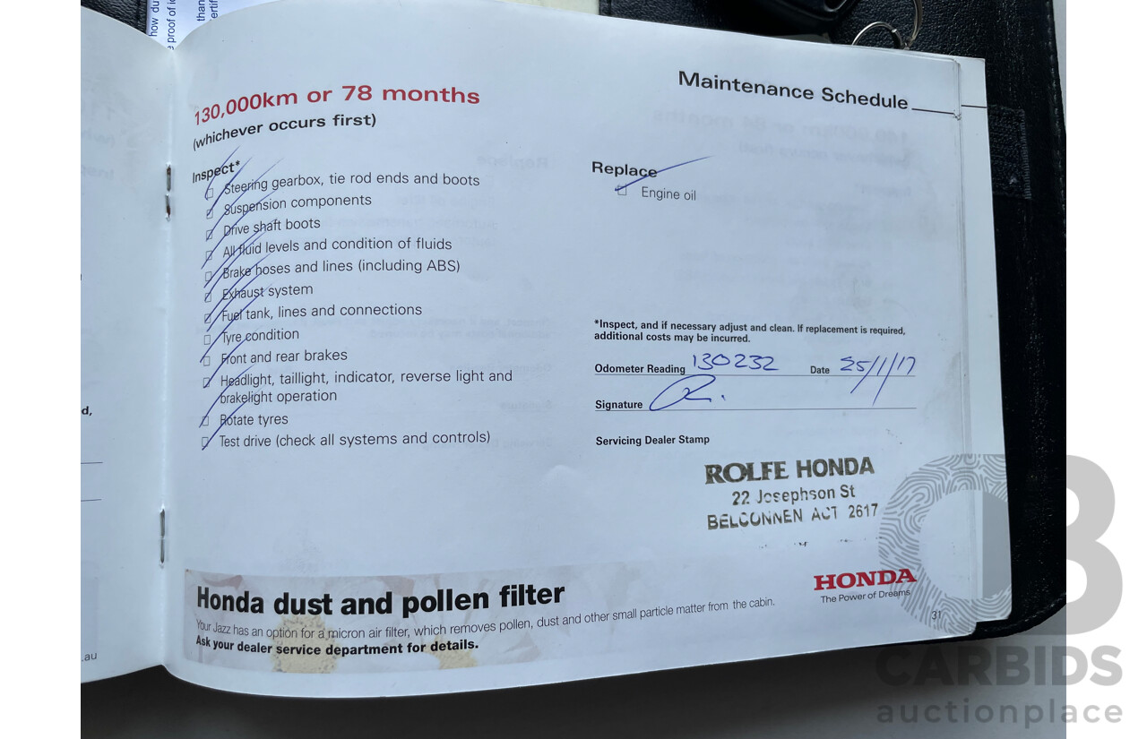 9/2006 Honda Jazz GLi MY06 5d Hatchback Black 1.3L