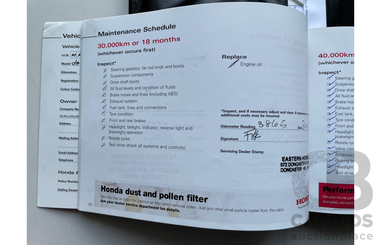 9/2006 Honda Jazz GLi MY06 5d Hatchback Black 1.3L