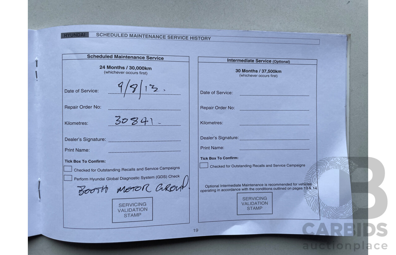 08/12 Hyundai Ix35 ELITE (AWD) AWD LM MY13 4D Wagon Red 2.4L