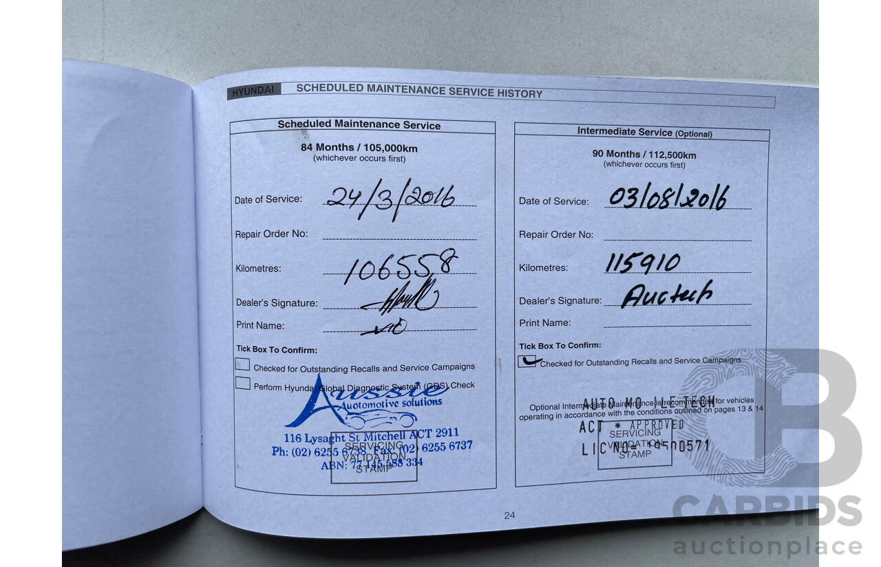 08/12 Hyundai Ix35 ELITE (AWD) AWD LM MY13 4D Wagon Red 2.4L