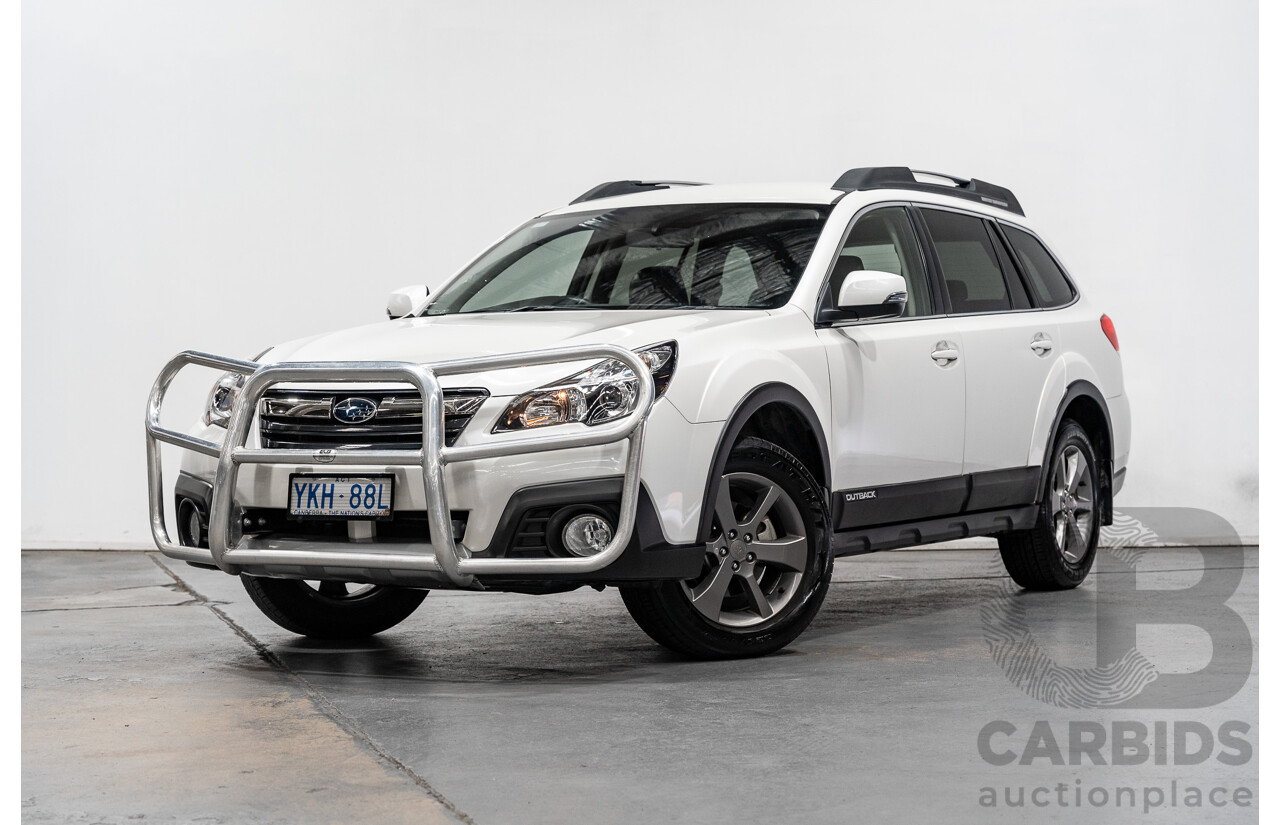 06/2014 Subaru Outback 2.5i AWD MY14 4D Wagon White 2.5L
