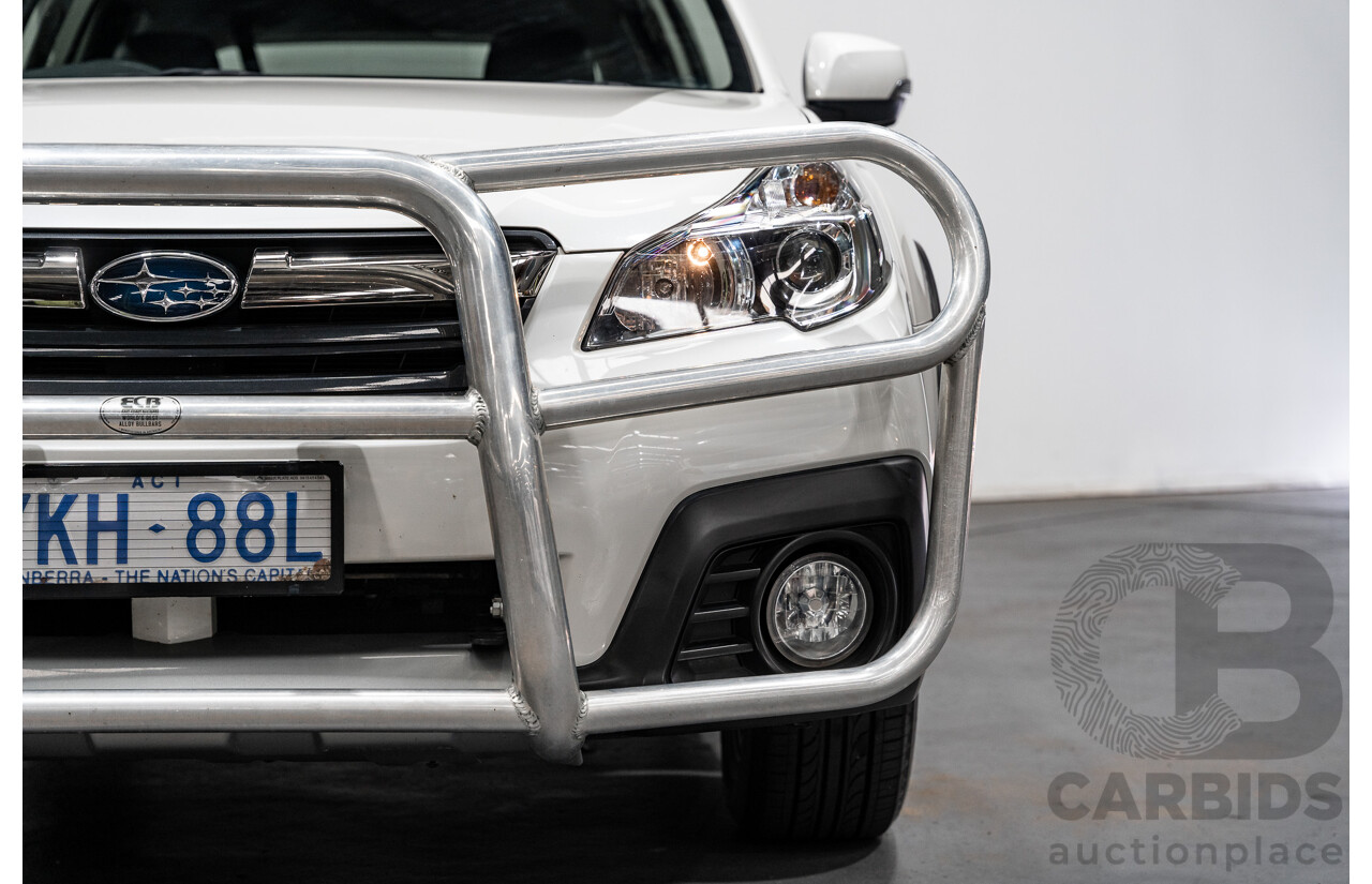 06/2014 Subaru Outback 2.5i AWD MY14 4D Wagon White 2.5L