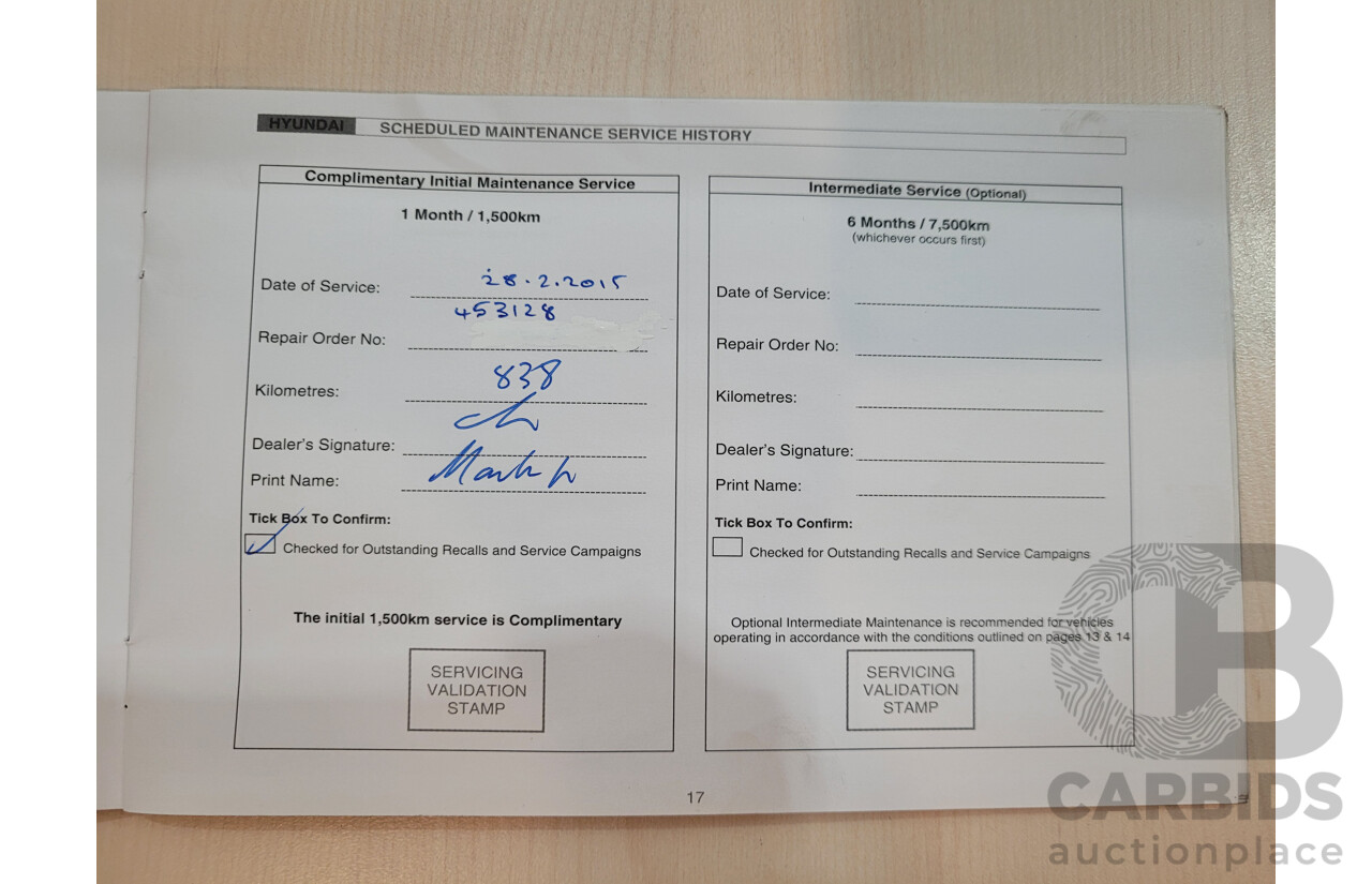 11/2014 Hyundai IX35 Highlander (AWD) LM SERIES II 4D Wagon White Turbo Diesel 2.0L