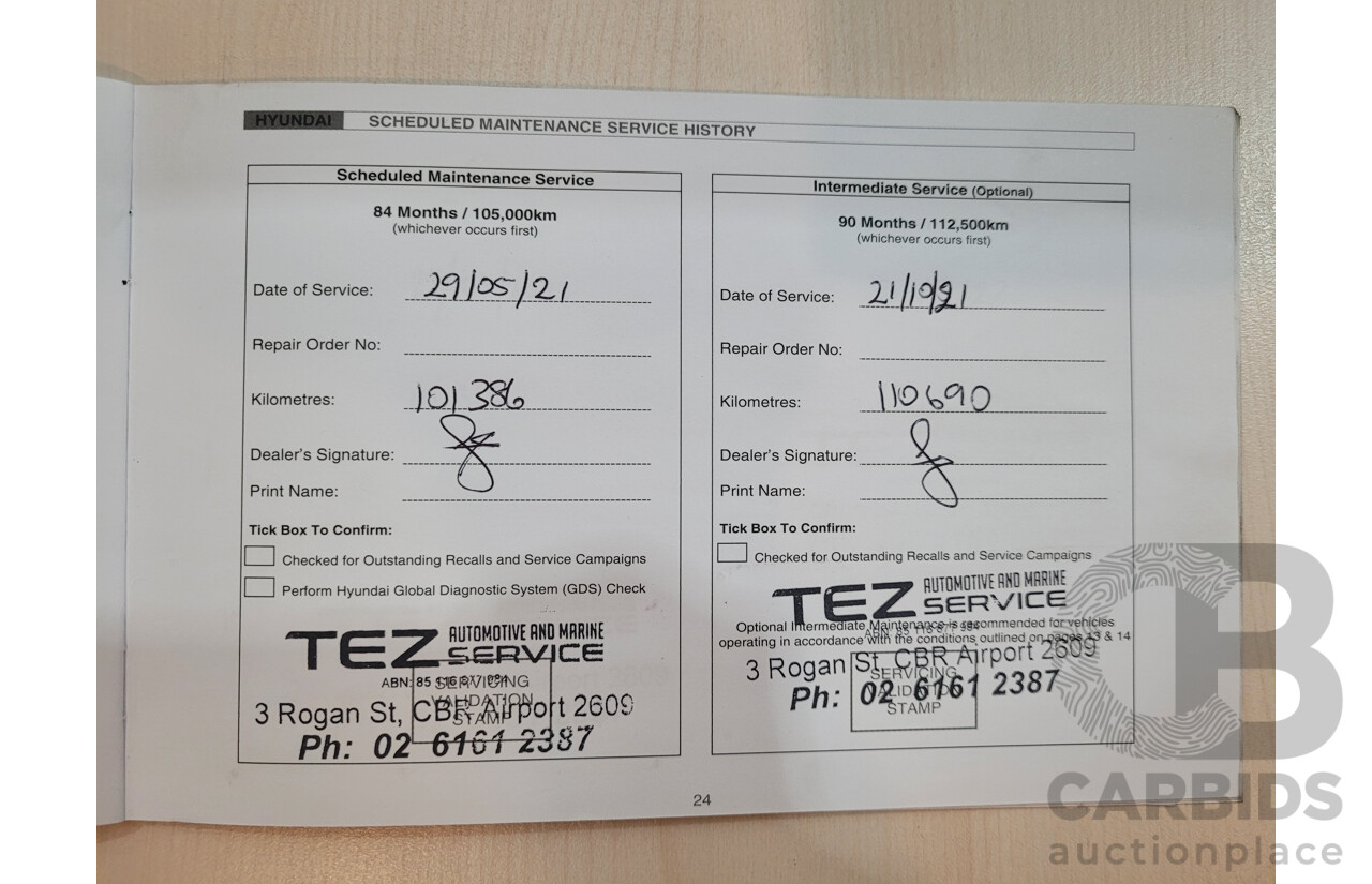 11/2014 Hyundai IX35 Highlander (AWD) LM SERIES II 4D Wagon White Turbo Diesel 2.0L