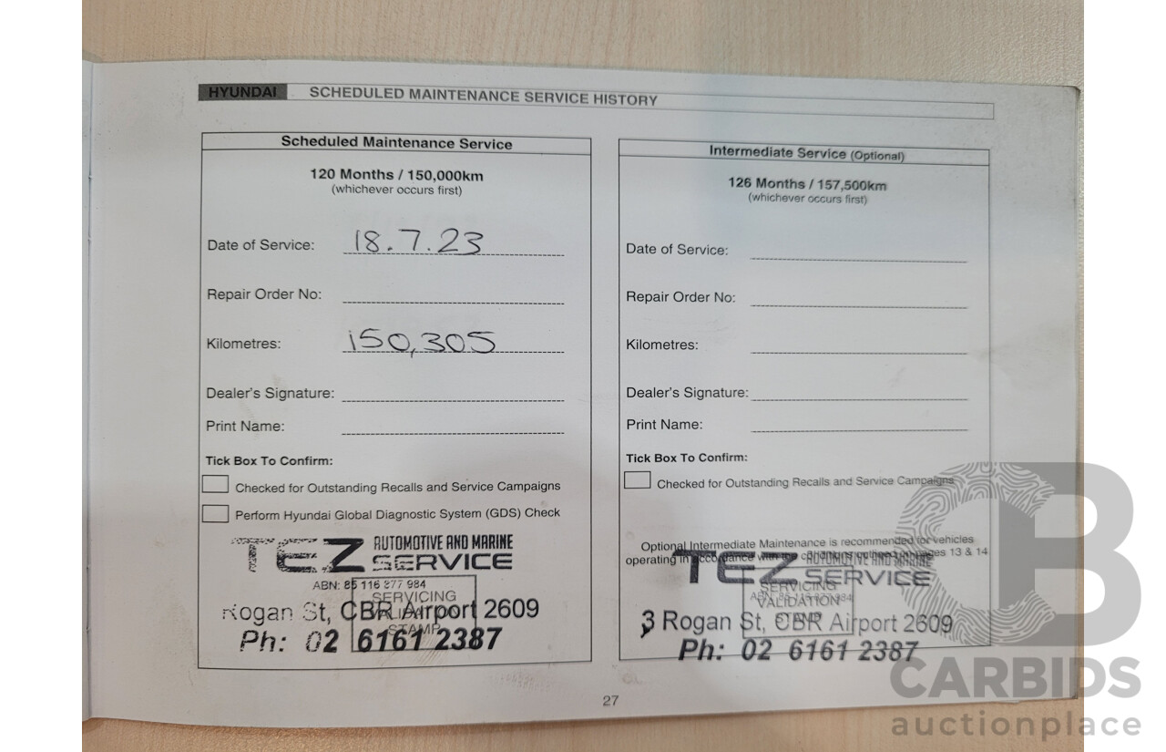 11/2014 Hyundai IX35 Highlander (AWD) LM SERIES II 4D Wagon White Turbo Diesel 2.0L