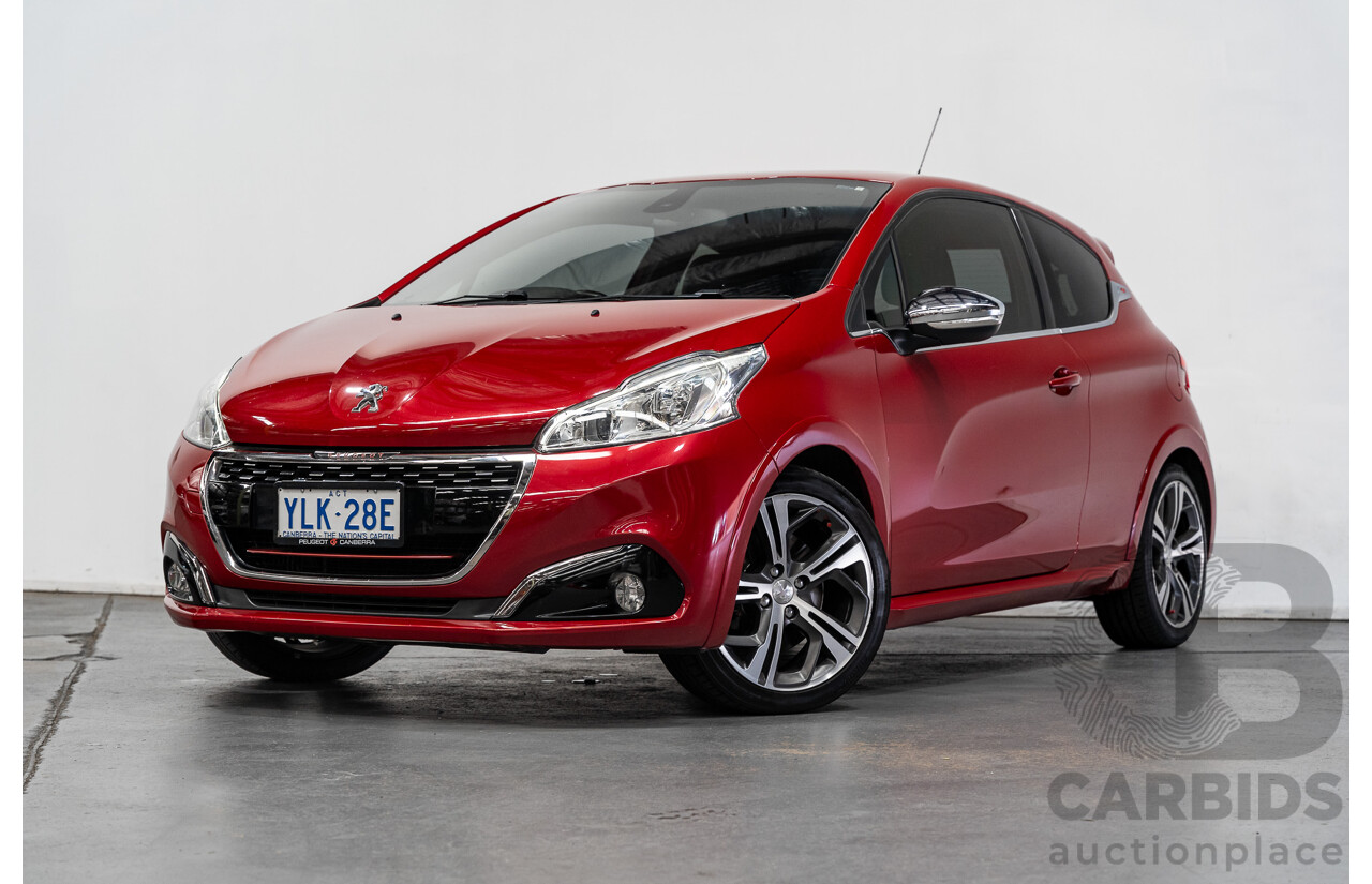 12/2015 Peugeot 208 GTi FWD 3D Hatchback Ruby Red Metallic Turbo 1.6L