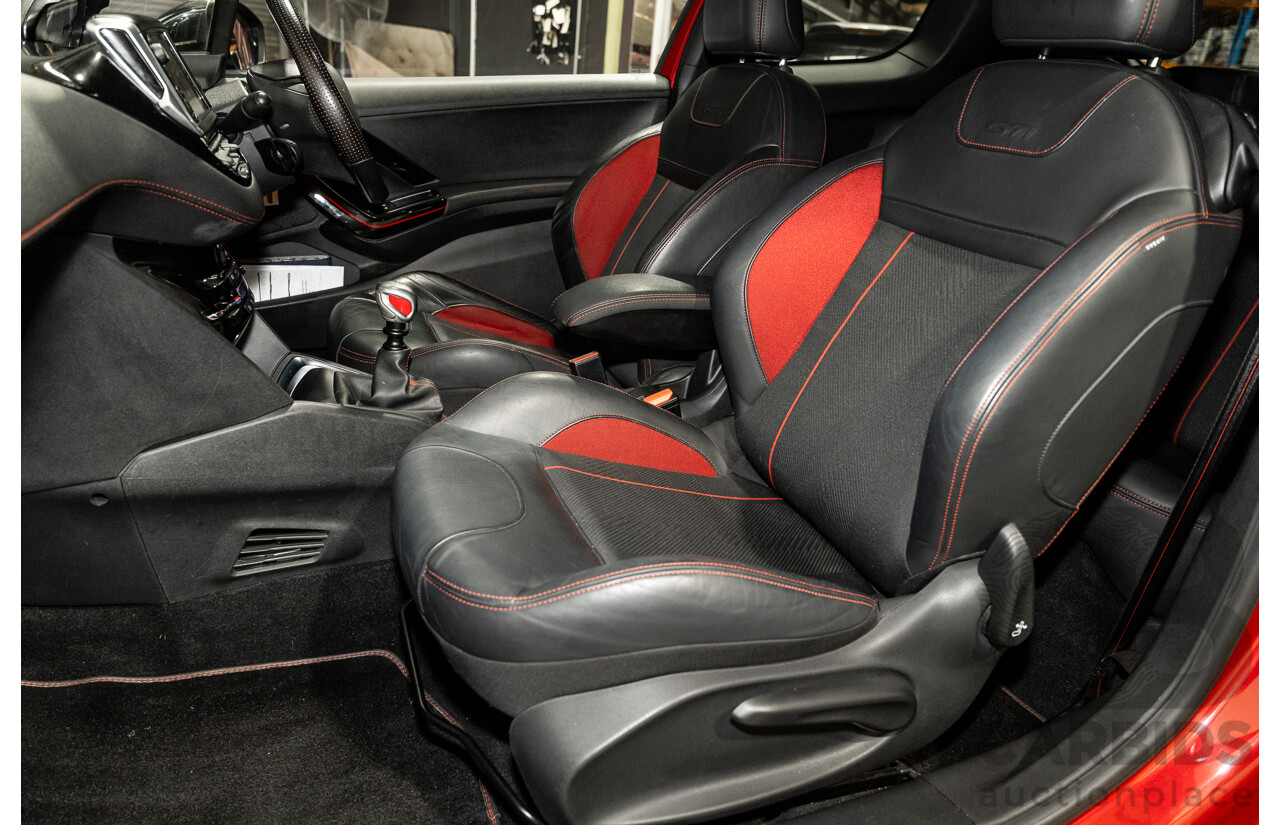 12/2015 Peugeot 208 GTi FWD 3D Hatchback Ruby Red Metallic Turbo 1.6L