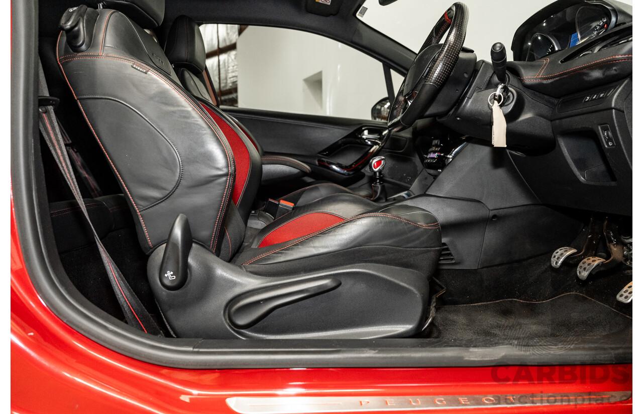 12/2015 Peugeot 208 GTi FWD 3D Hatchback Ruby Red Metallic Turbo 1.6L