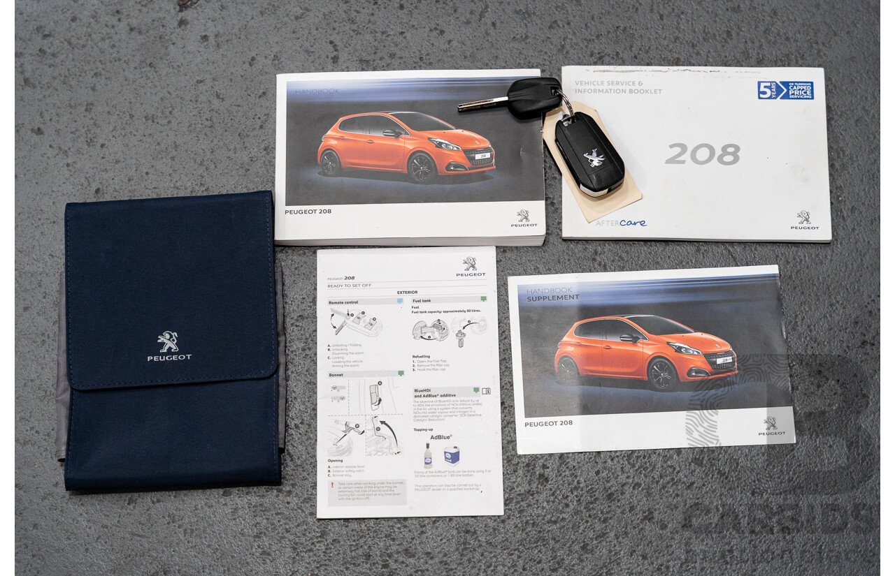 12/2015 Peugeot 208 GTi FWD 3D Hatchback Ruby Red Metallic Turbo 1.6L