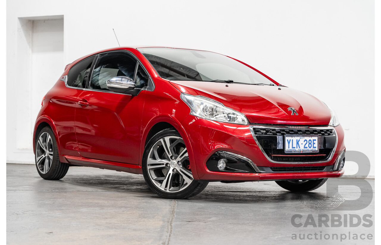 12/2015 Peugeot 208 GTi FWD 3D Hatchback Ruby Red Metallic Turbo 1.6L