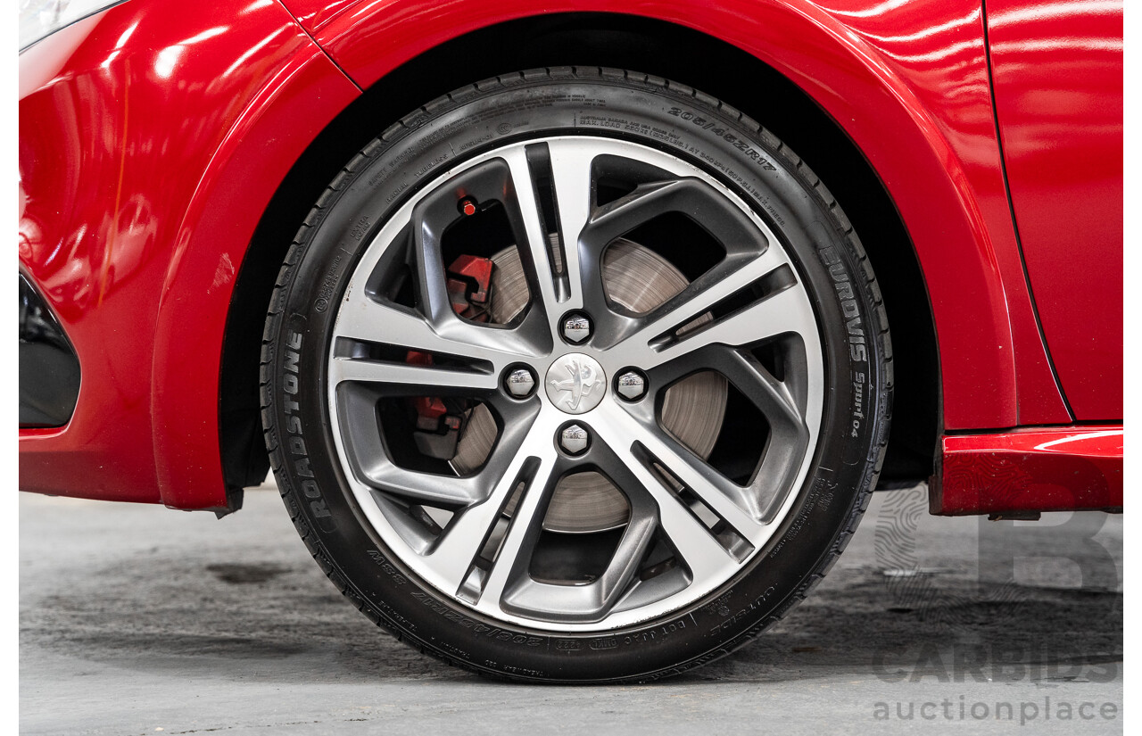12/2015 Peugeot 208 GTi FWD 3D Hatchback Ruby Red Metallic Turbo 1.6L