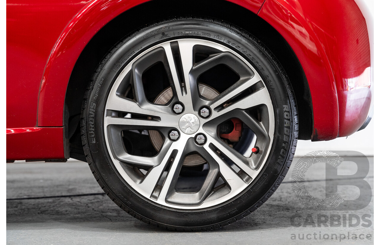 12/2015 Peugeot 208 GTi FWD 3D Hatchback Ruby Red Metallic Turbo 1.6L