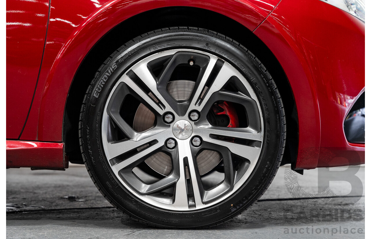 12/2015 Peugeot 208 GTi FWD 3D Hatchback Ruby Red Metallic Turbo 1.6L
