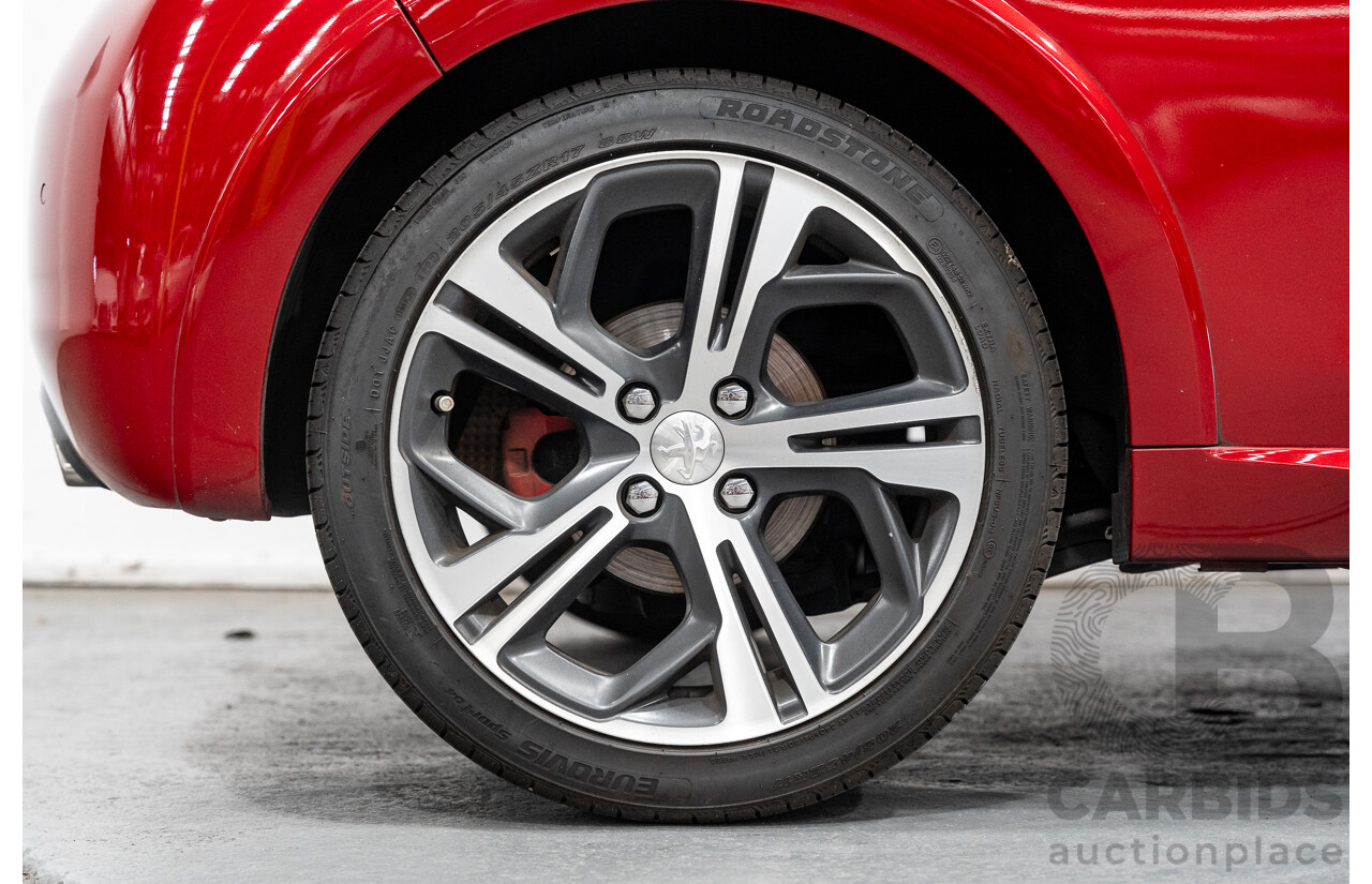 12/2015 Peugeot 208 GTi FWD 3D Hatchback Ruby Red Metallic Turbo 1.6L