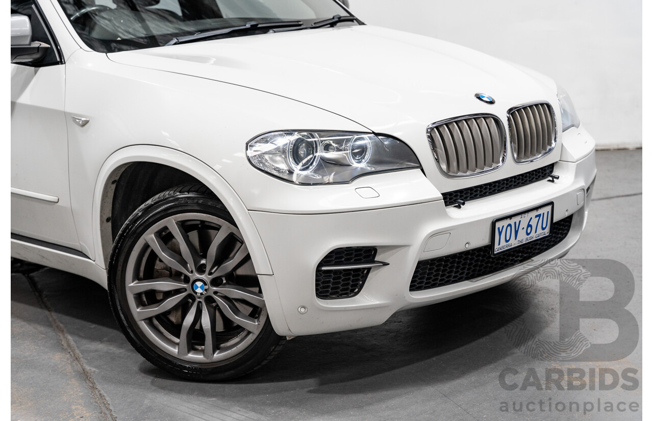 04/2013 BMW X5 M50d 4x4 E70 MY12 Upgrade 4D Wagon Alpine White Triple Turbo Diesel 3.0L