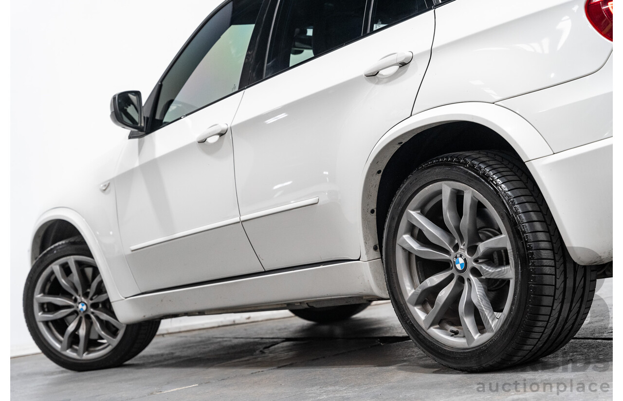 04/2013 BMW X5 M50d 4x4 E70 MY12 Upgrade 4D Wagon Alpine White Triple Turbo Diesel 3.0L