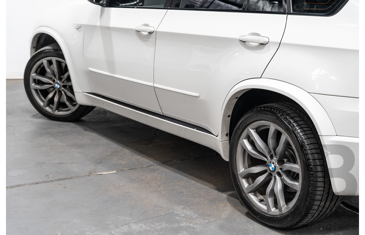 04/2013 BMW X5 M50d 4x4 E70 MY12 Upgrade 4D Wagon Alpine White Triple Turbo Diesel 3.0L