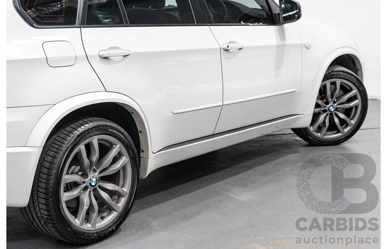 04/2013 BMW X5 M50d 4x4 E70 MY12 Upgrade 4D Wagon Alpine White Triple Turbo Diesel 3.0L