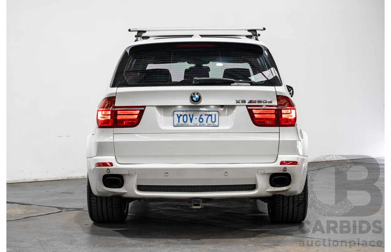 04/2013 BMW X5 M50d 4x4 E70 MY12 Upgrade 4D Wagon Alpine White Triple Turbo Diesel 3.0L
