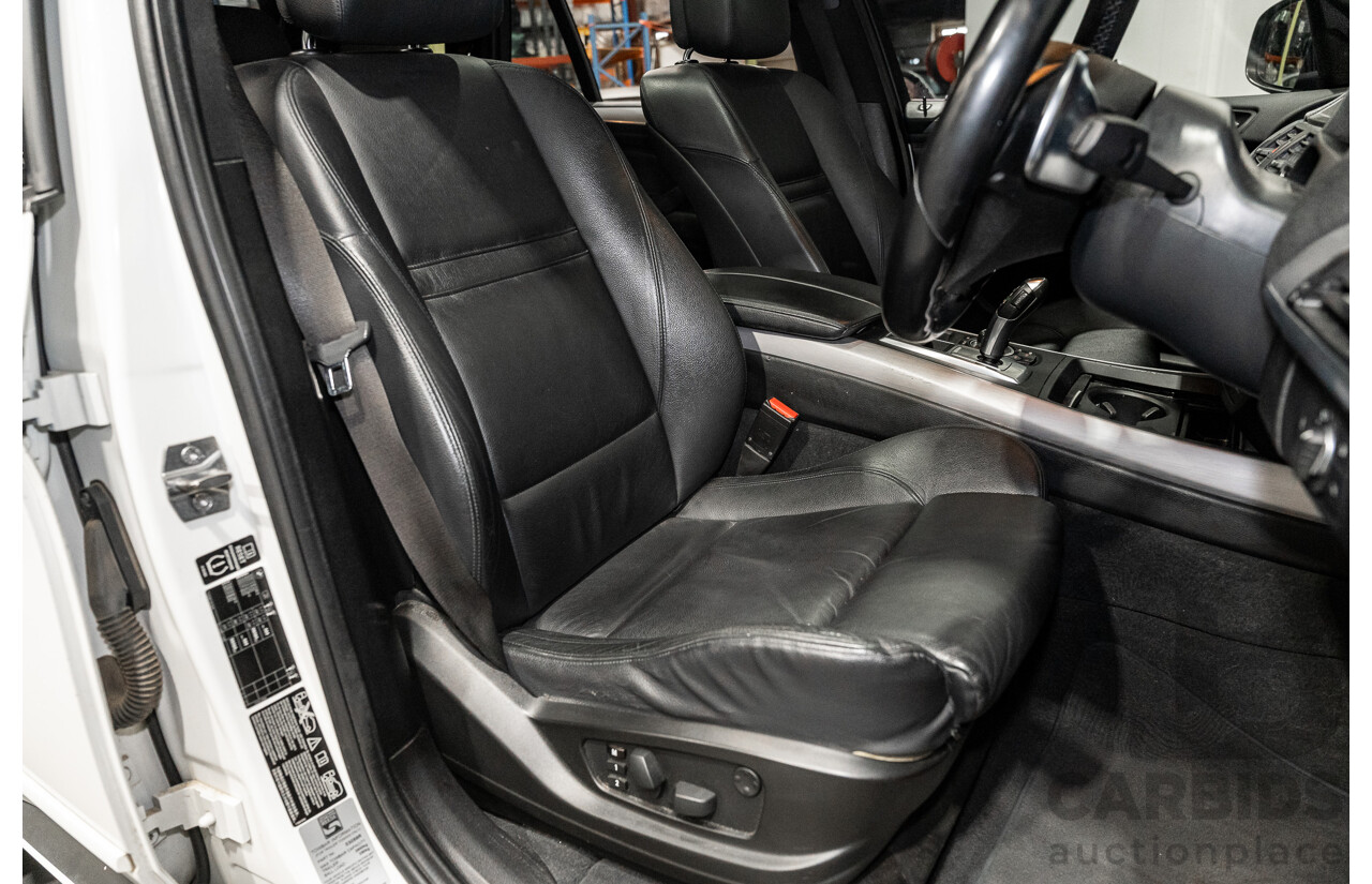 04/2013 BMW X5 M50d 4x4 E70 MY12 Upgrade 4D Wagon Alpine White Triple Turbo Diesel 3.0L