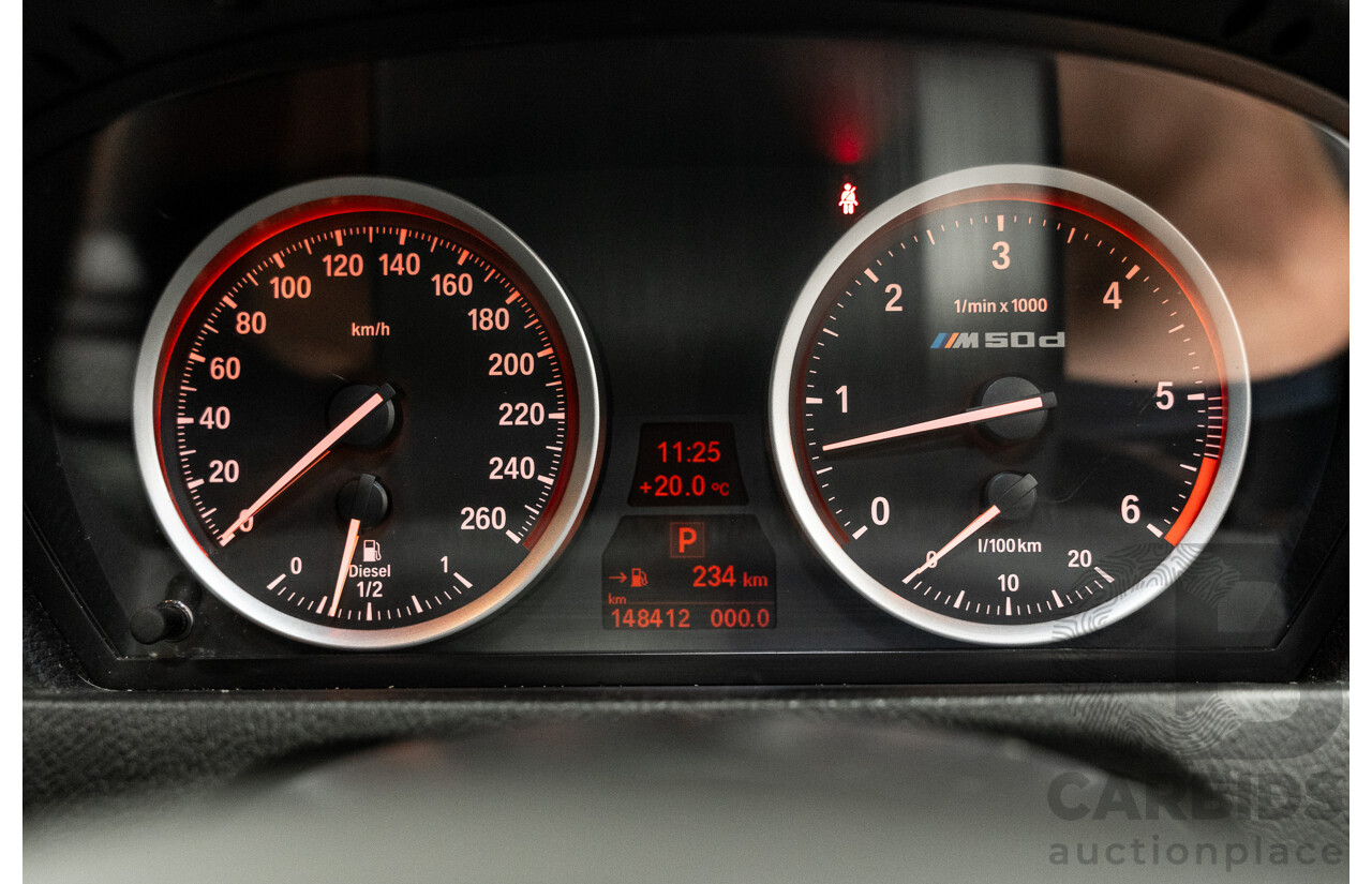 04/2013 BMW X5 M50d 4x4 E70 MY12 Upgrade 4D Wagon Alpine White Triple Turbo Diesel 3.0L