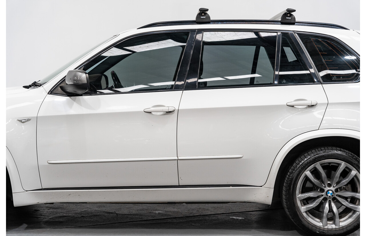 04/2013 BMW X5 M50d 4x4 E70 MY12 Upgrade 4D Wagon Alpine White Triple Turbo Diesel 3.0L
