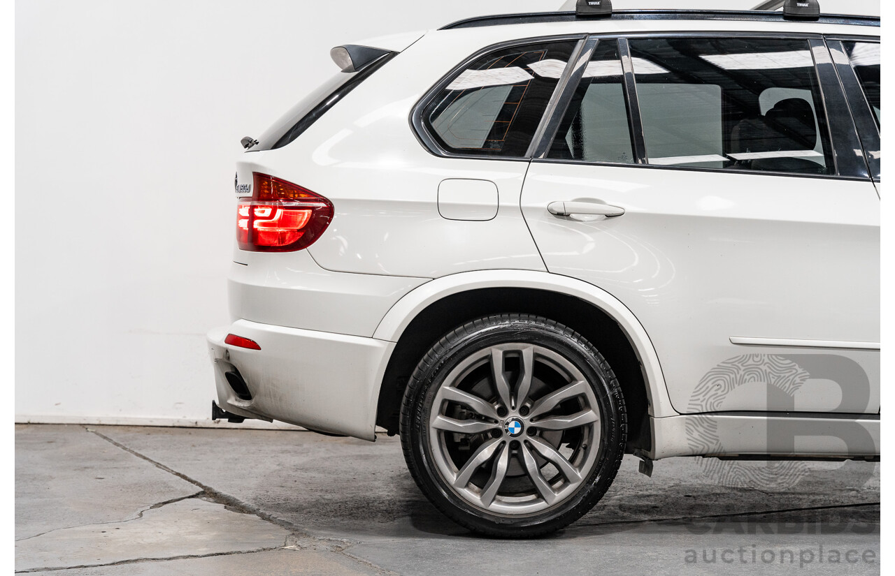 04/2013 BMW X5 M50d 4x4 E70 MY12 Upgrade 4D Wagon Alpine White Triple Turbo Diesel 3.0L