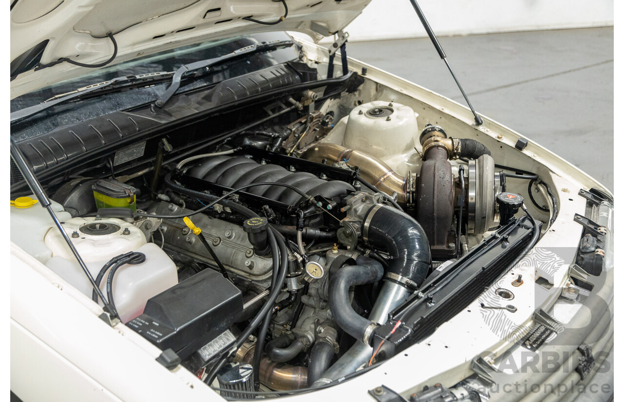 08/1990 Holden Commodore VG 2d Utility White Turbo V8 LS1 5.7L - Modified